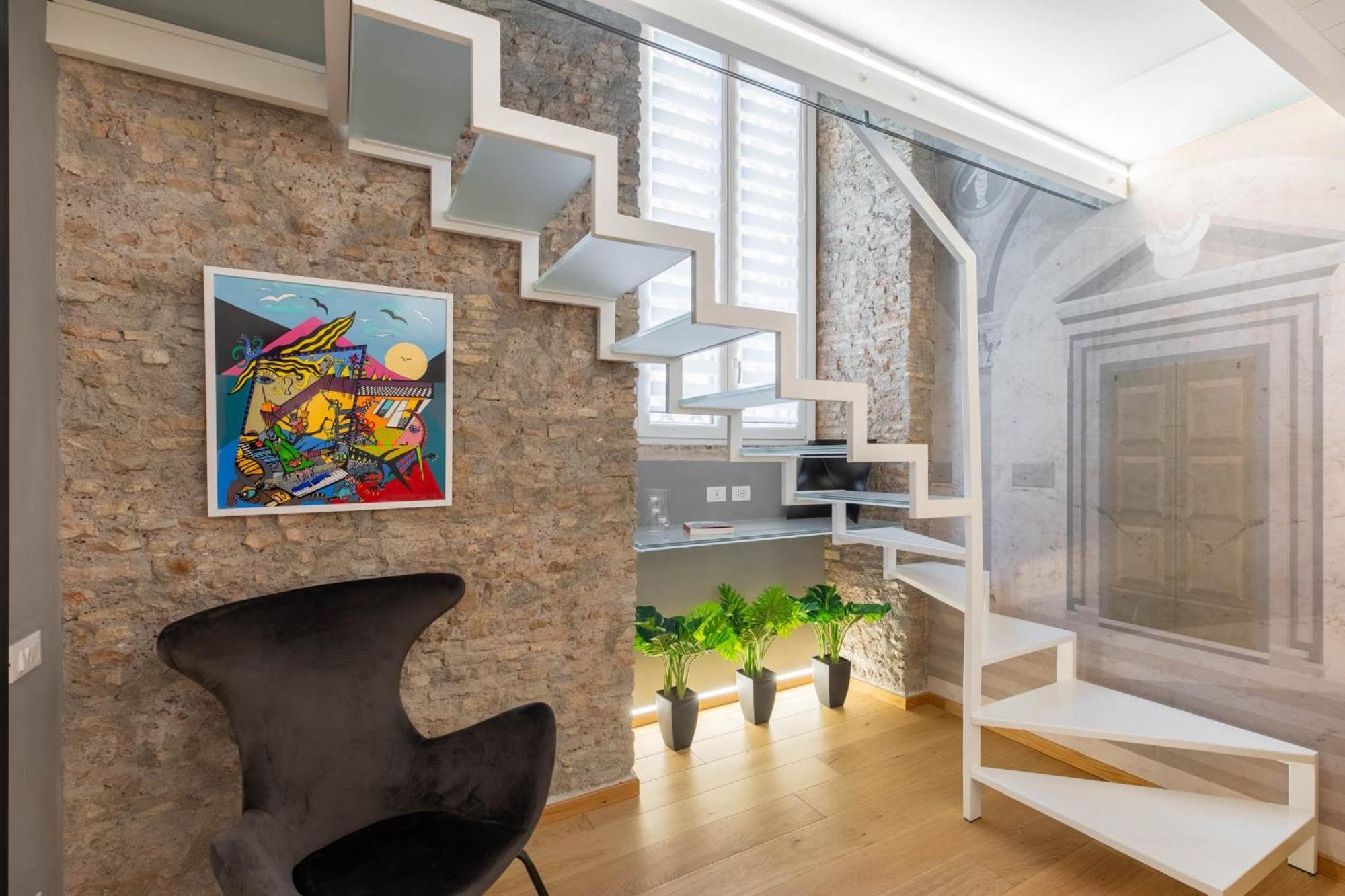 Iflat Glass And Stone Loft Lejlighed Rom Eksteriør billede